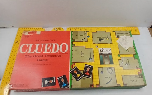 Rare vintage 1965 cluedo board - vintage,
